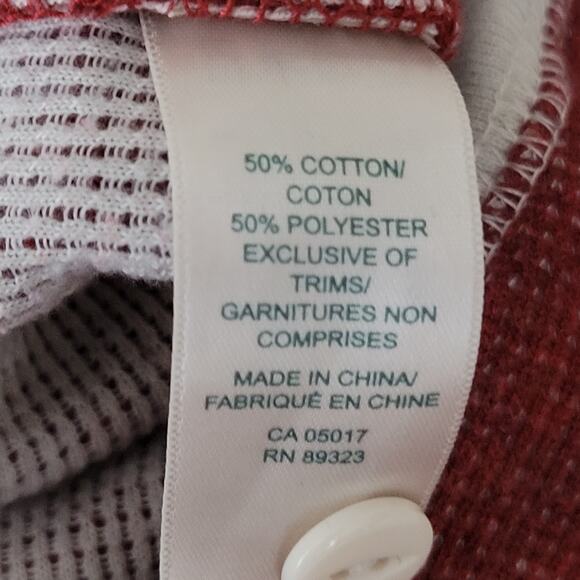 Roots Canada Long Johns XS Red One Piece Thermal Joggers Base Layer Loungewear - Picture 8 of 12